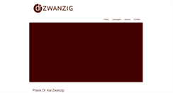 Desktop Screenshot of praxis-zwanzig.de